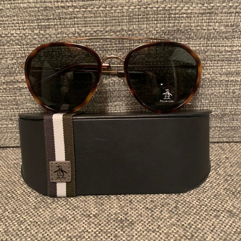 NIB Original Penguin The Shady Polarized Handmade Aviator